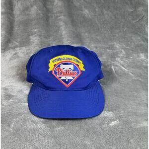 Vintage 1993 National League Champions Philadelphia Phillies Snapback Hat Blue